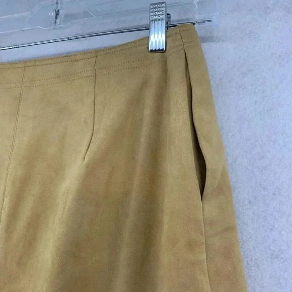 Lulu’s Women’s Tan Snap Wrap Pencil Mini Skirt Size Medium NWT‎ - Picture 3 of 8